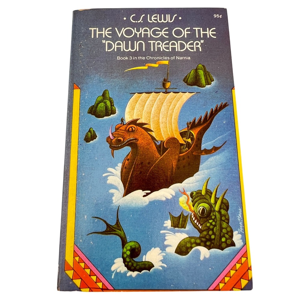 Vtg Book Collier Books The Voyage of the Dawn Treader Narnia 1974 Paperback